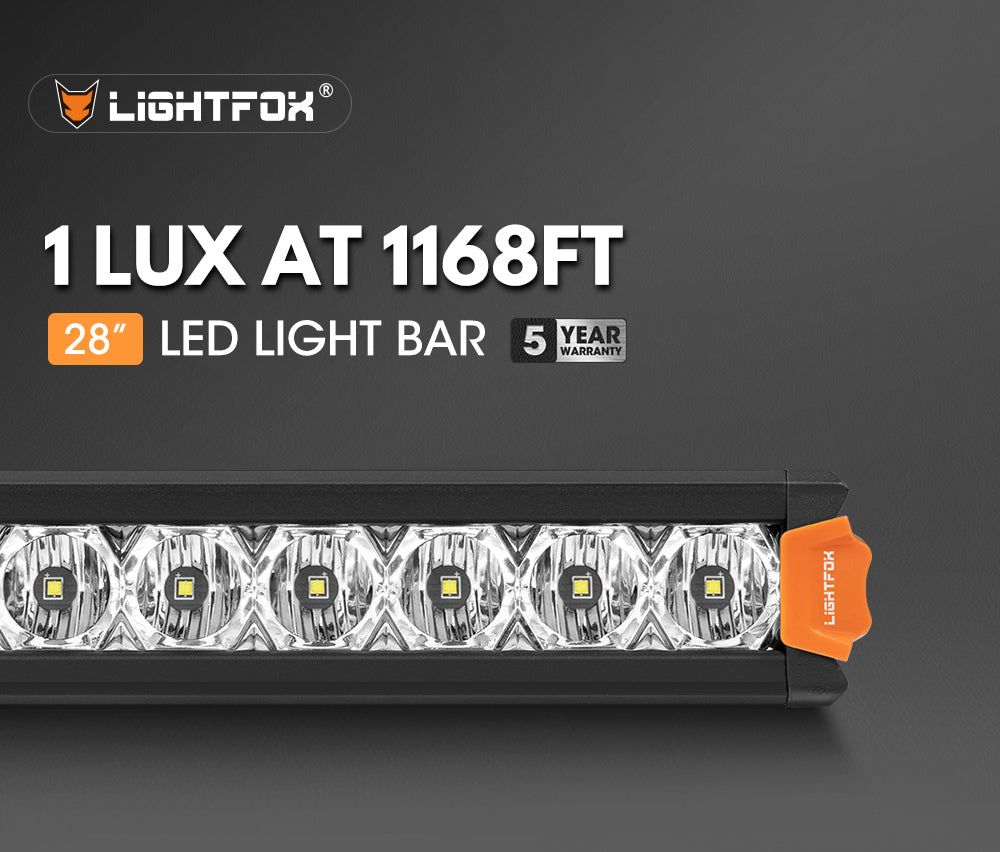 Lightfox Vega Series 28" LED Light Bar 1Lux@1,168ft IP68 10,358LM