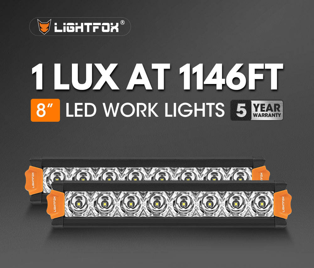 Lightfox Vega Series 8" LED Light Pods 1Lux@1,146ft IP68 6,204LM