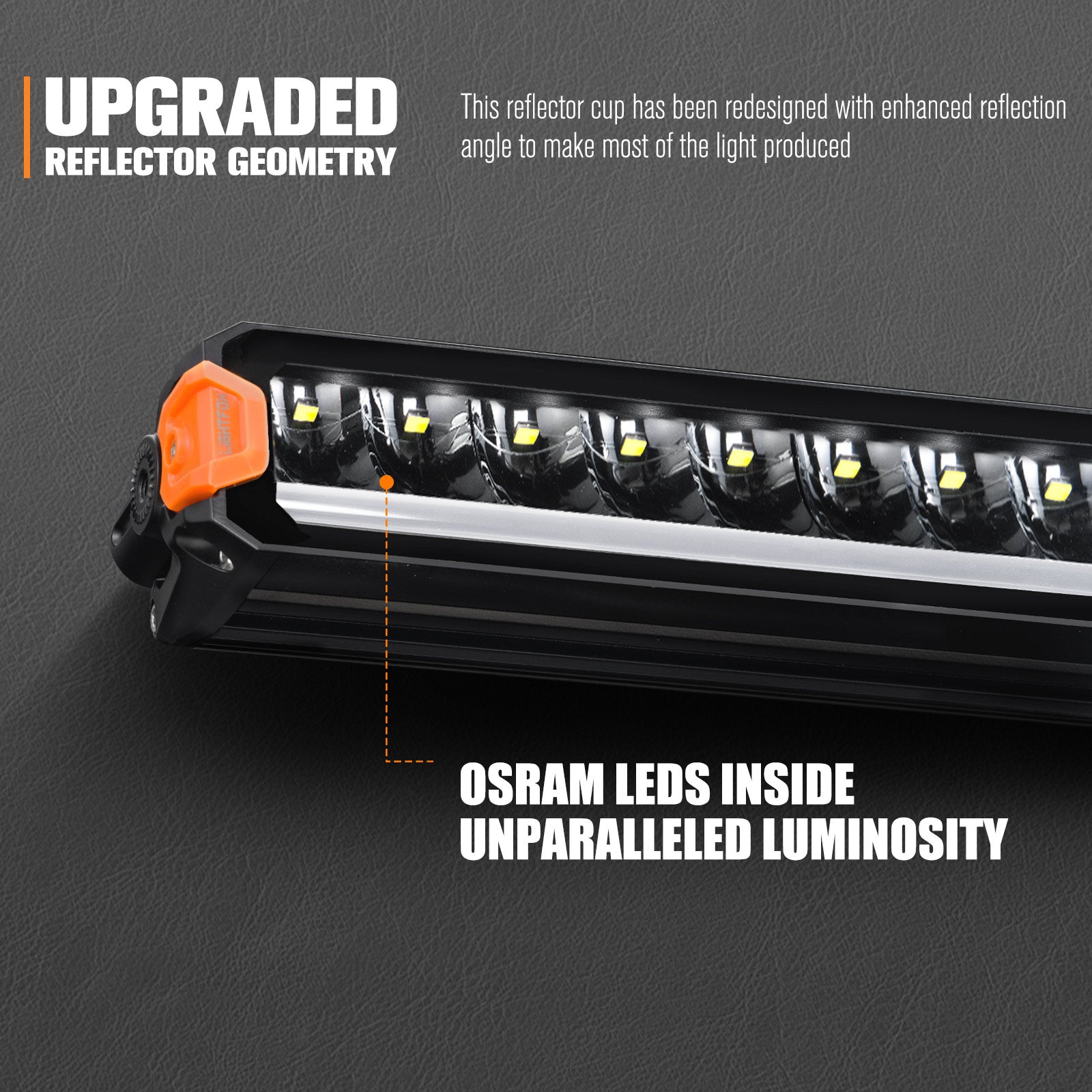 Lightfox 12inch LED Light Bar 1Lux@951ft IP68 6,717 Lumens