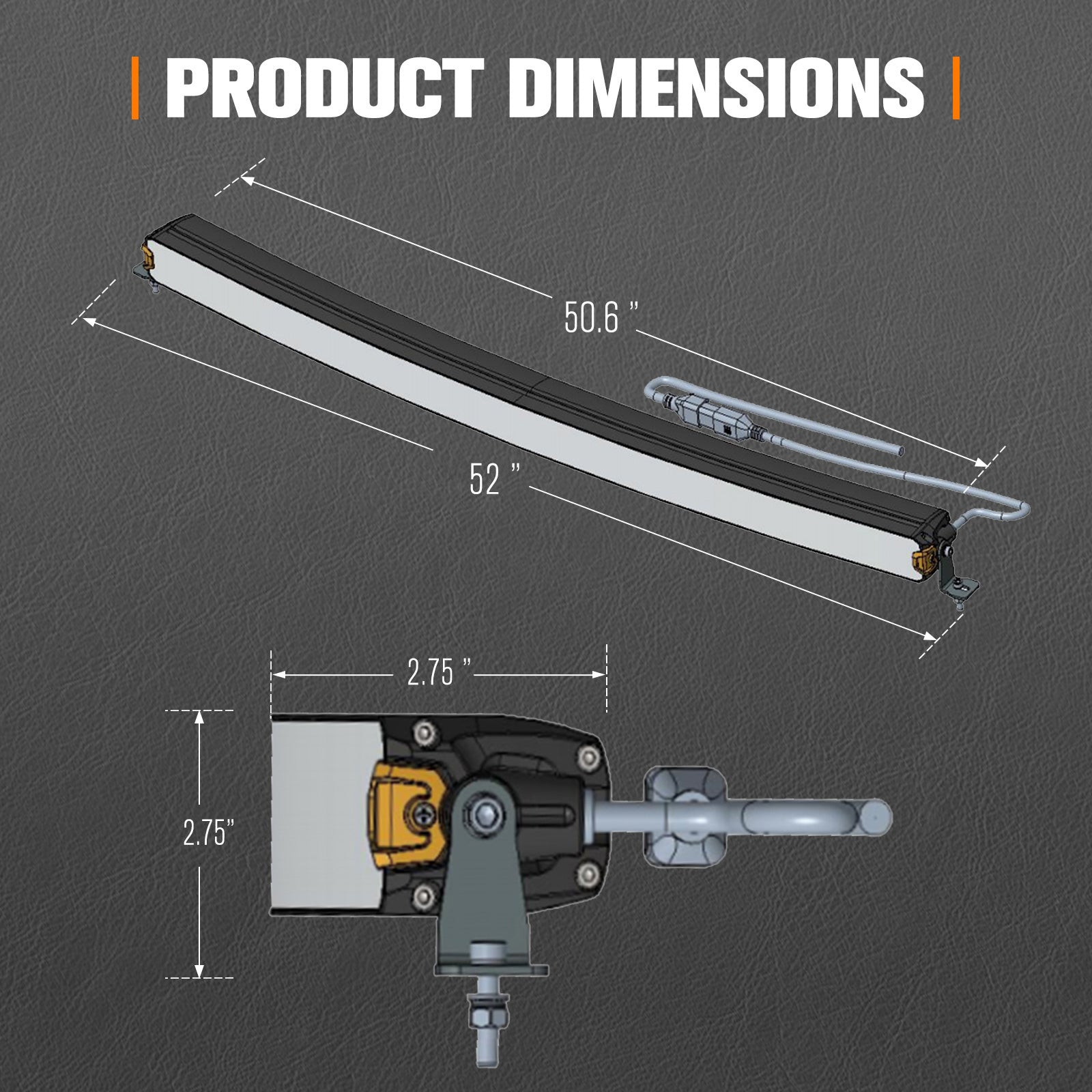 Lightfox 50inch Curved LED Light Bar 1Lux@2,788ft IP68 22,000 Lumens