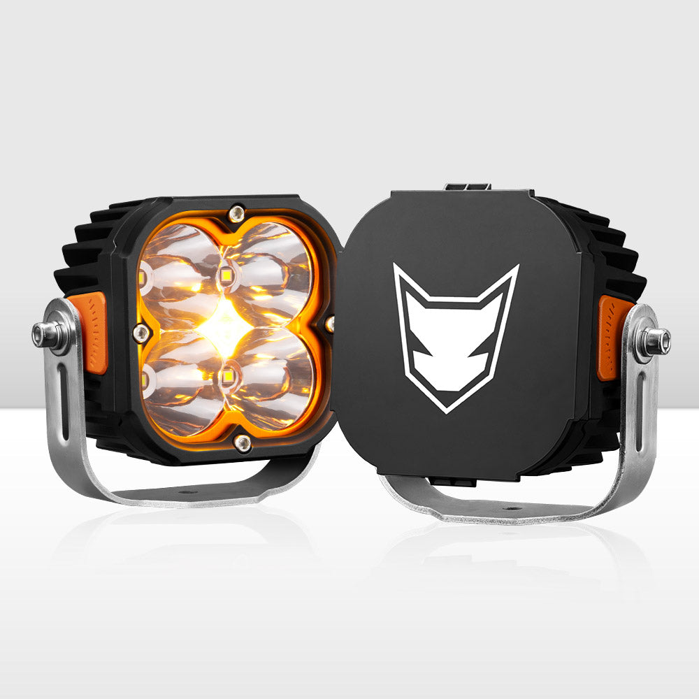 Lightfox Cygnus 5" Pair LED Pod Lights 1Lux@1,300 ft IP68 7,053LM