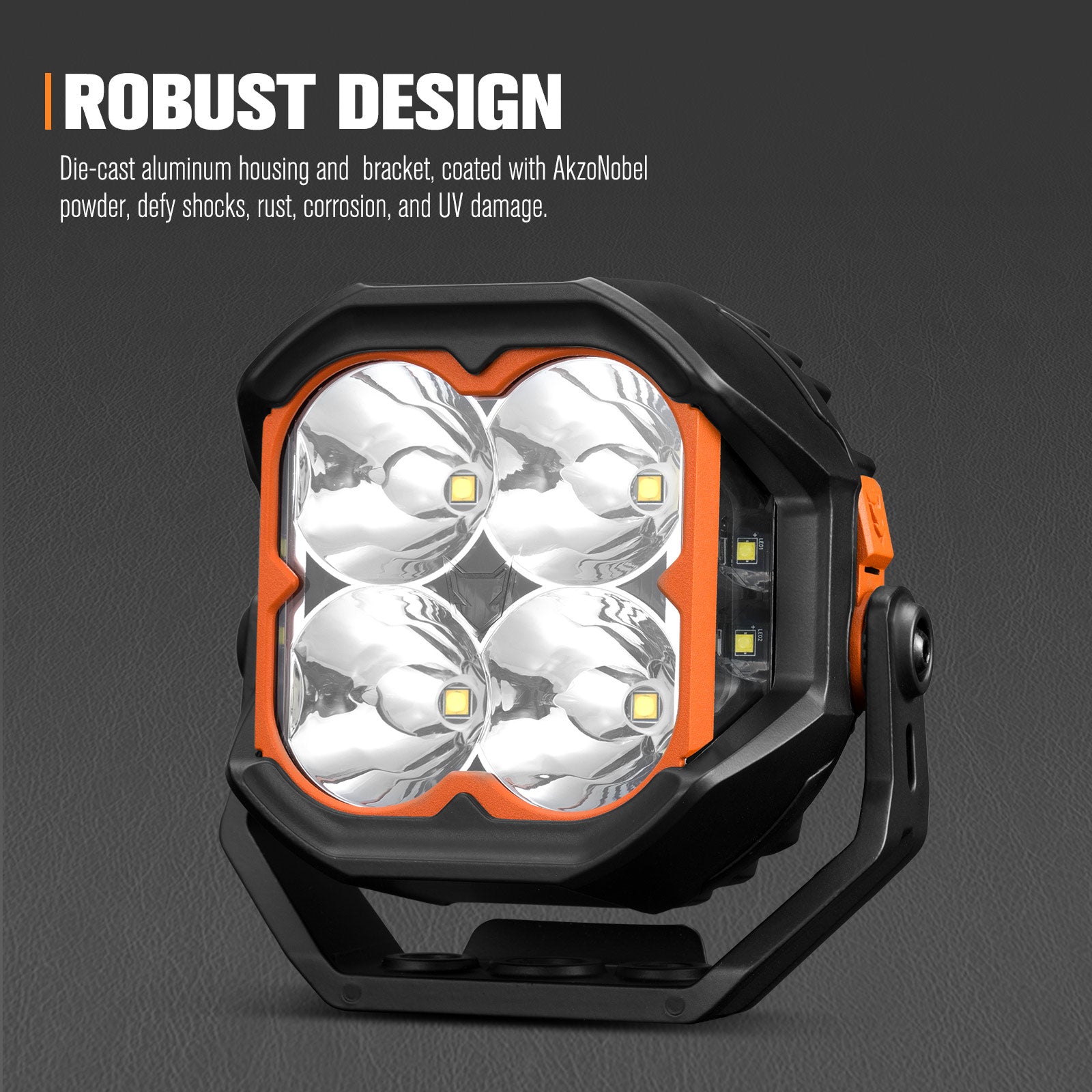 Lightfox Cygnus Pro 5" LED Work Light 1Lux@1,760ft IP68 15,144LM