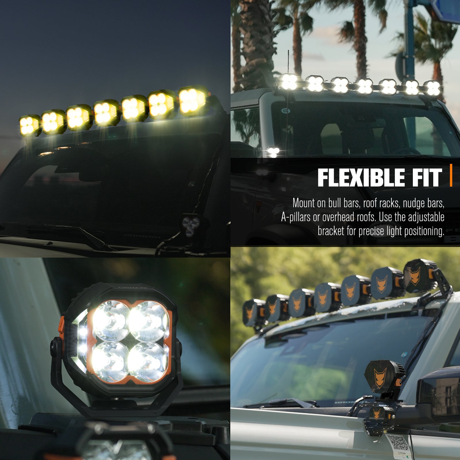 Lightfox Cygnus Pro 5" LED Work Light 1Lux@1,312ft IP68 7,225.13LM