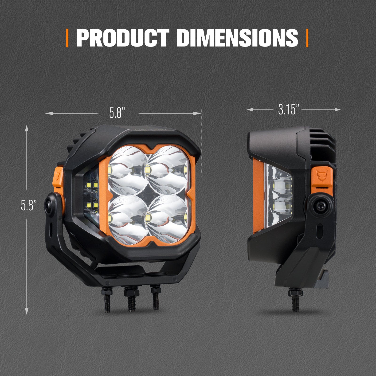 Lightfox Cygnus Pro 5" LED Work Light 1Lux@1,312ft IP68 7,225.13LM