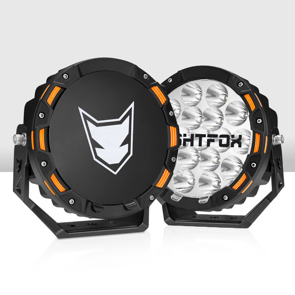 Lightfox 7inch LED Driving Light 1Lux@2,675ft IP68 12,603 Lumens
