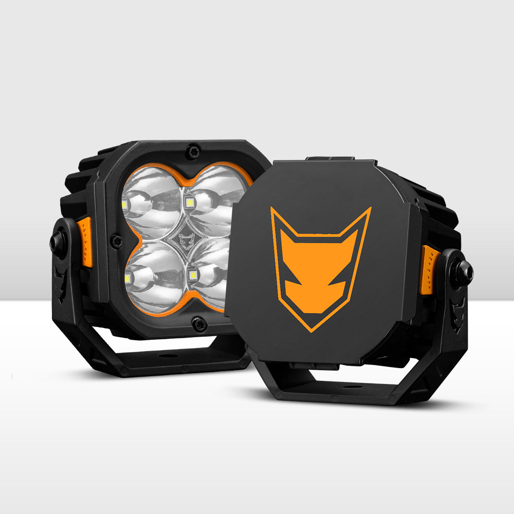 Lightfox Cygnus-4 3" Pair LED Pod Lights 1Lux@1,248 ft IP68 3,834LM