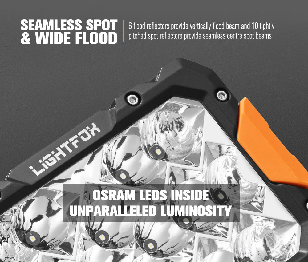 Lightfox Pegasus 9" LED Driving Light 1Lux@2,691ft IP68 13,560LM