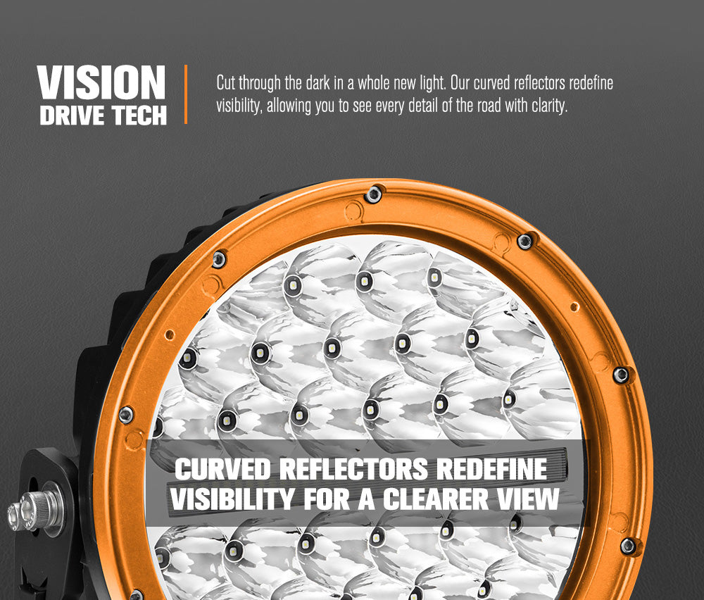 Lightfox Polaris 9" LED Driving Light 1Lux@1,660m IP68 14,708 Lumens