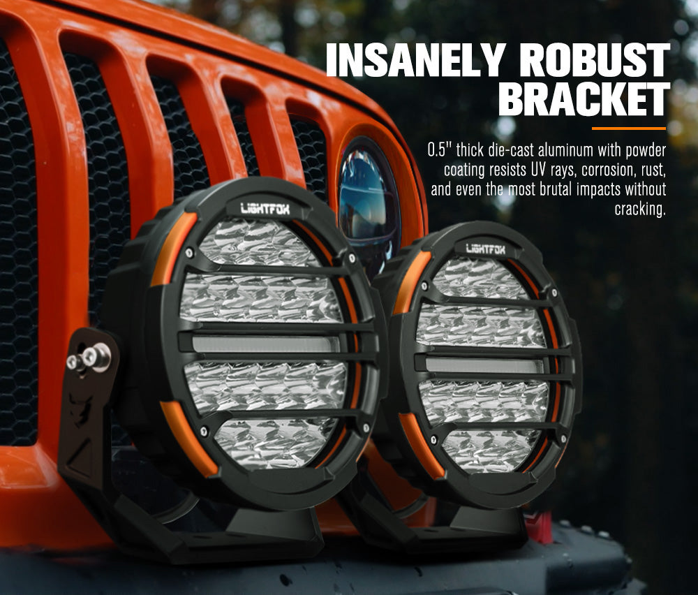 Lightfox Polaris 9" LED Driving Light 1Lux@1,660m IP68 14,708 Lumens
