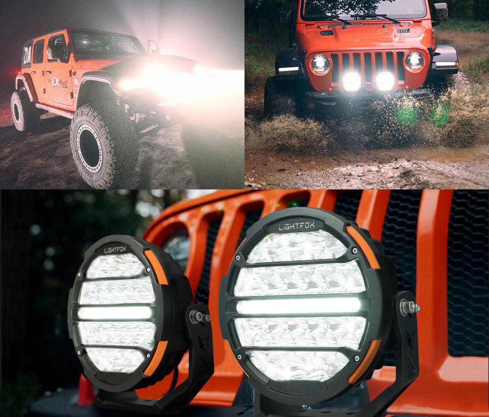 Lightfox Polaris 9" LED Driving Light 1Lux@1,660m IP68 14,708 Lumens