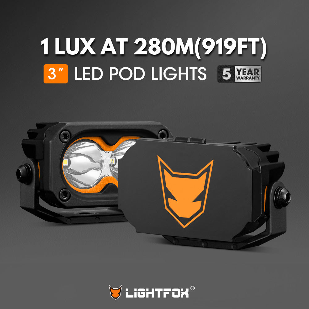 Lightfox Cygnus-2 3inch LED Work Light 1Lux@919ft IP68 2,026 Lumens