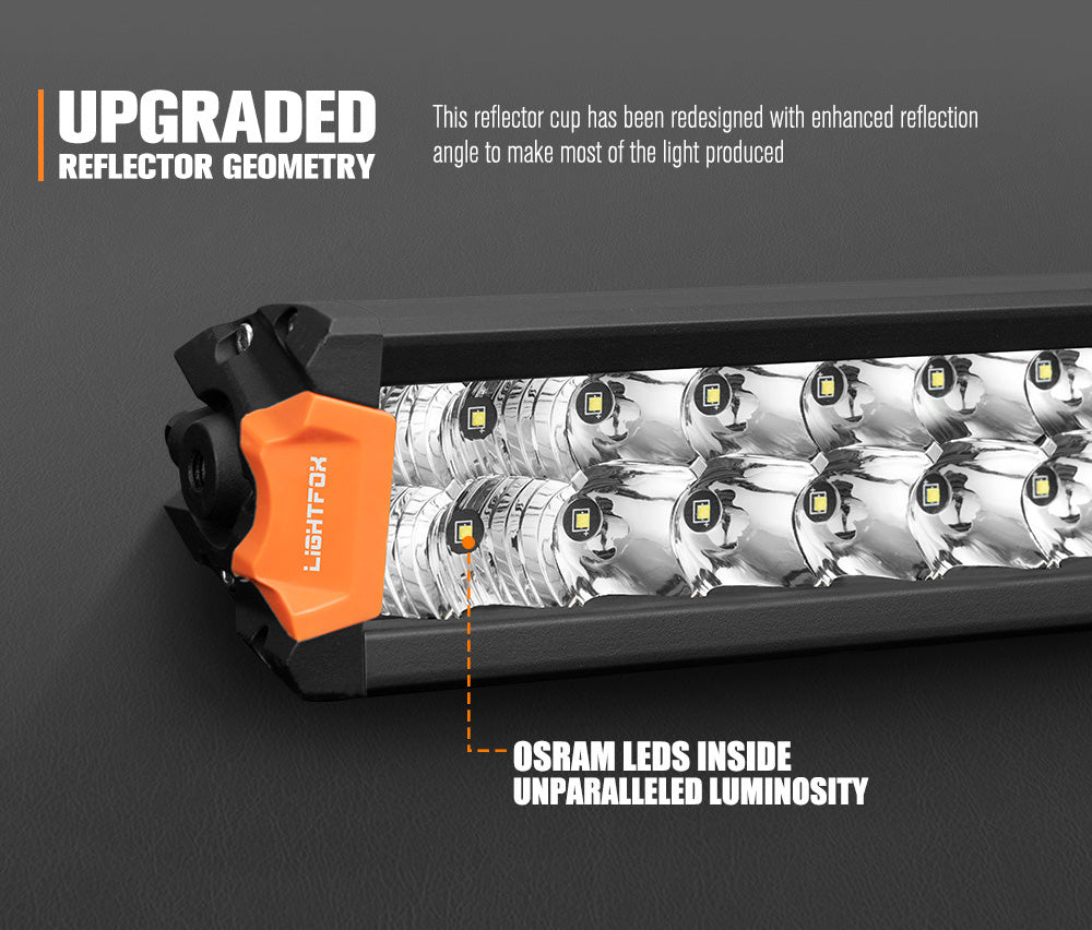 Lightfox Rigel Series 12" LED Light Bar 1Lux@1,110ft IP68 5,431LM