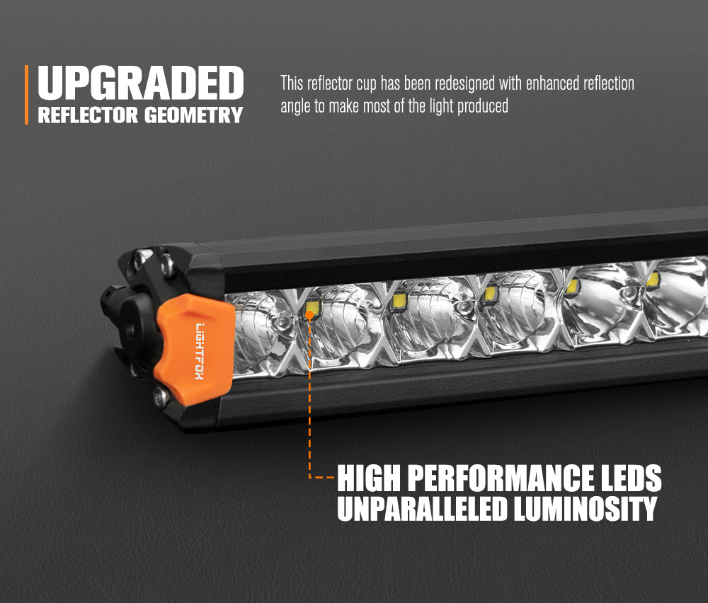 Lightfox Vega Series 14" LED Light Bar 1Lux@1,047ft IP68 7,548LM