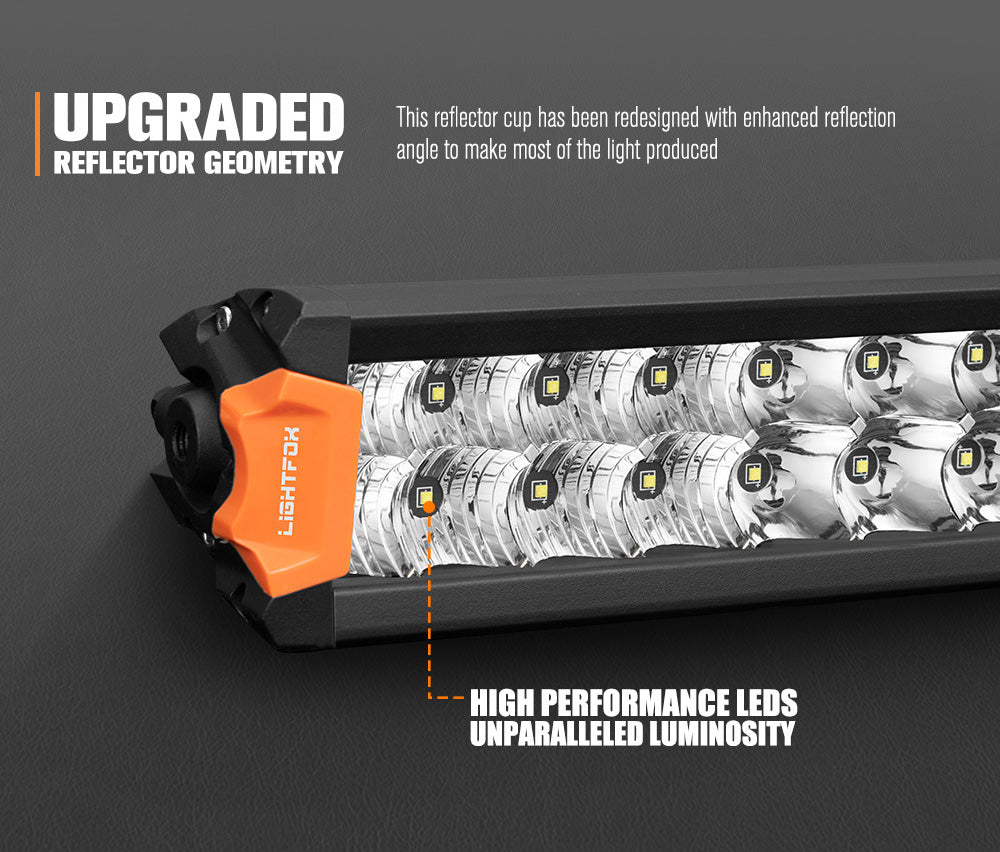 Lightfox Rigel Series 20" LED Light Bar 1Lux@1,670ft IP68 15,096LM