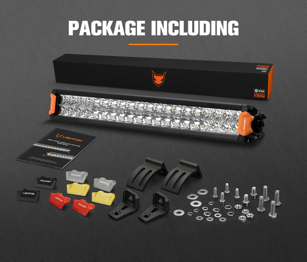 Lightfox Rigel Series 20" LED Light Bar 1Lux@1,670ft IP68 15,096LM