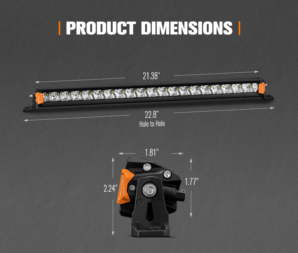 Lightfox Vega Series 20" LED Light Bar 1Lux@1,116ft IP68 7,551LM