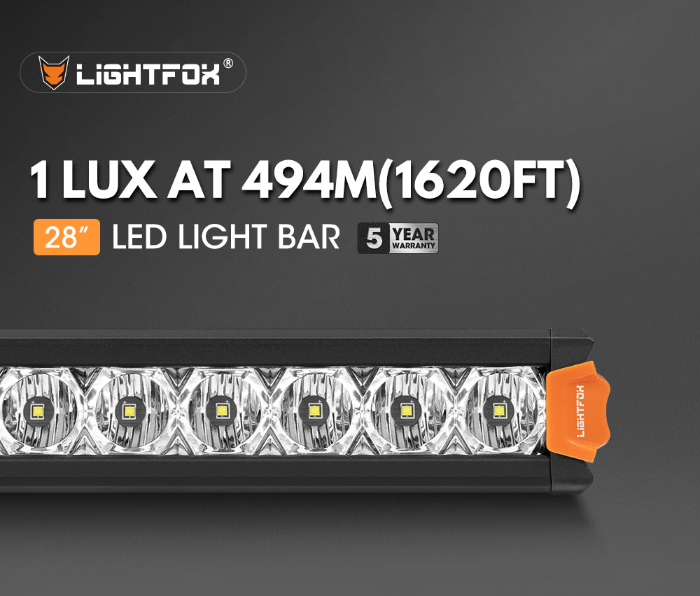 Lightfox Vega Series 28" LED Light Bar 1Lux@1,620ft IP68 17,612LM