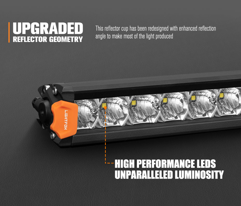 Lightfox Vega Series 28" LED Light Bar 1Lux@1,620ft IP68 17,612LM