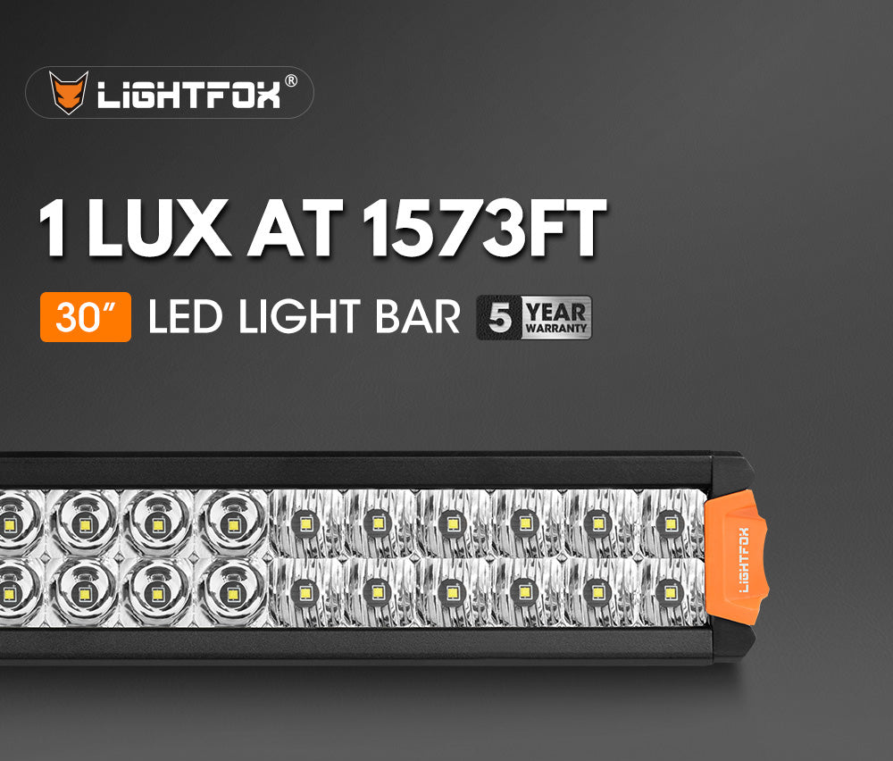 Lightfox Rigel Series 30" LED Light Bar 1Lux@1,573ft IP68 14,300LM