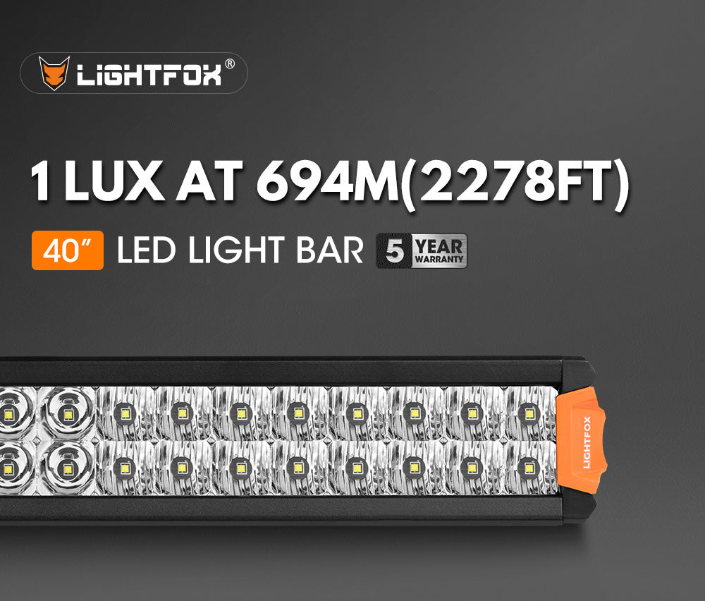 Lightfox Rigel Series 40" LED Light Bar 1Lux@2,278ft IP68 30,192LM