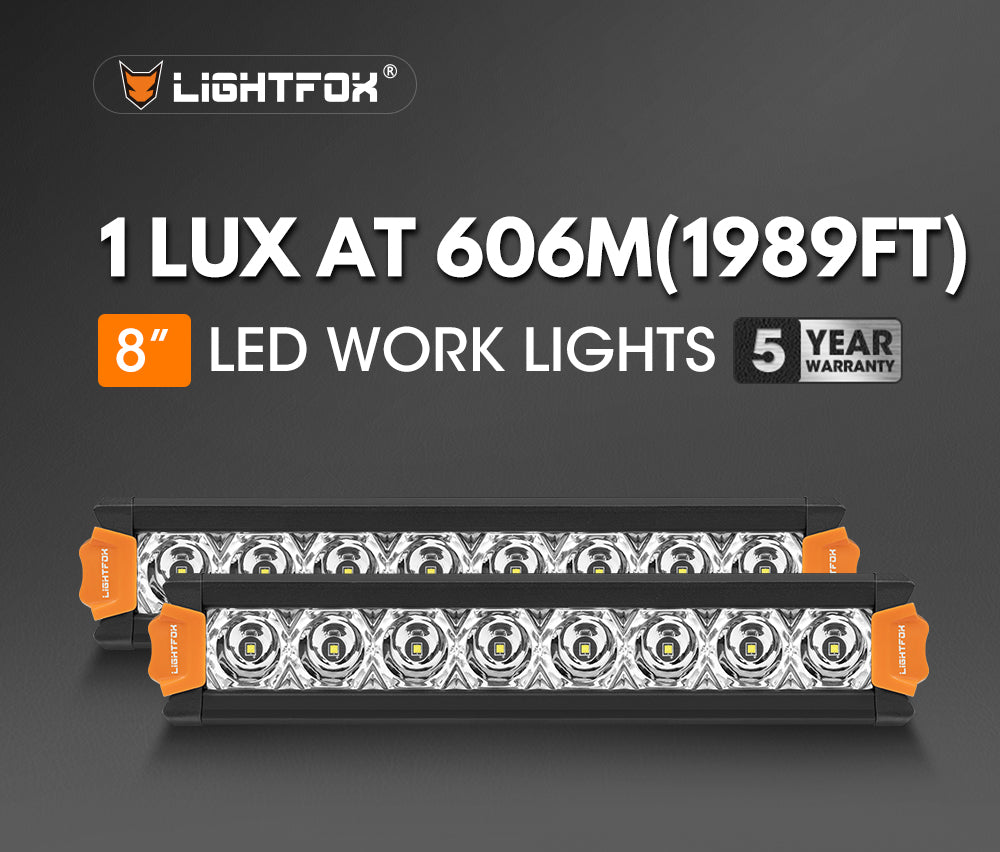 Lightfox Vega Series 8" LED Light Pods 1Lux@1,989ft IP68 8,856LM