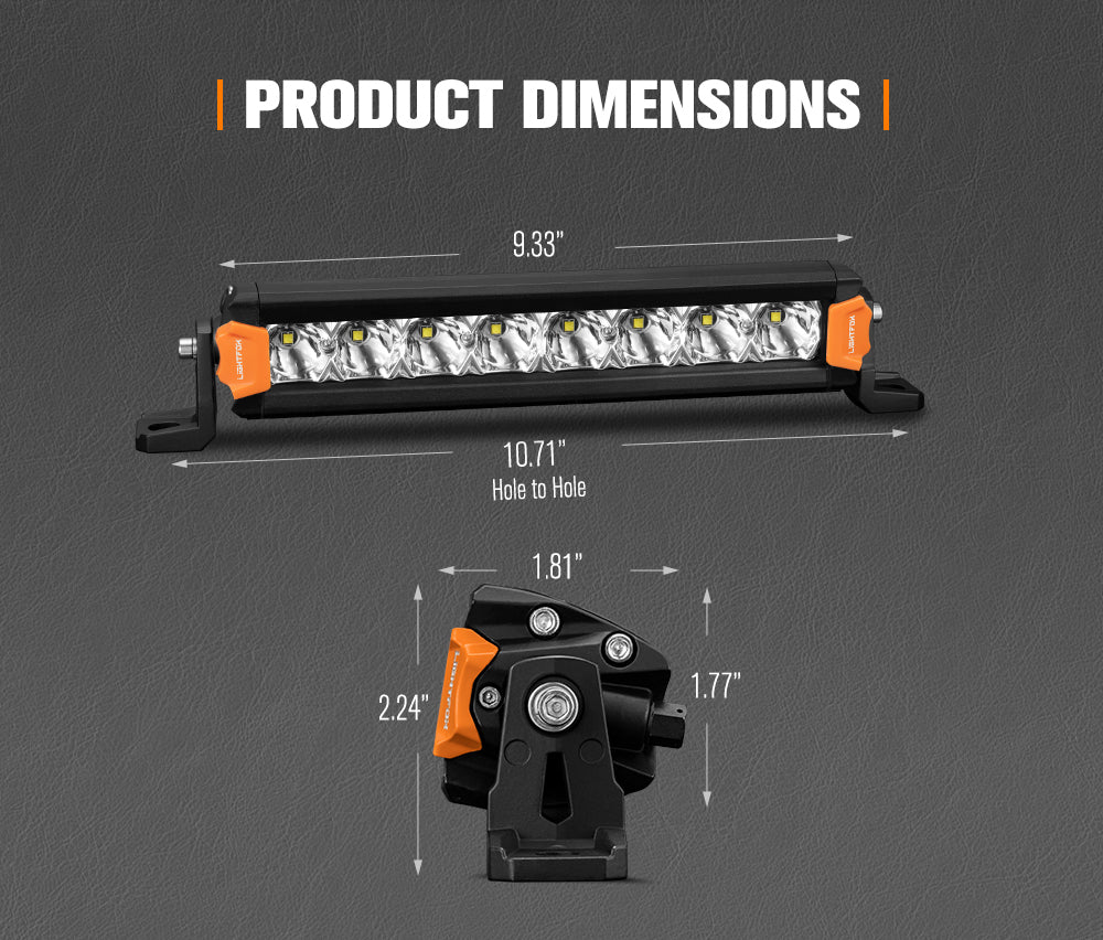 Lightfox Vega Series 8" LED Light Pods 1Lux@1,146ft IP68 6,204LM