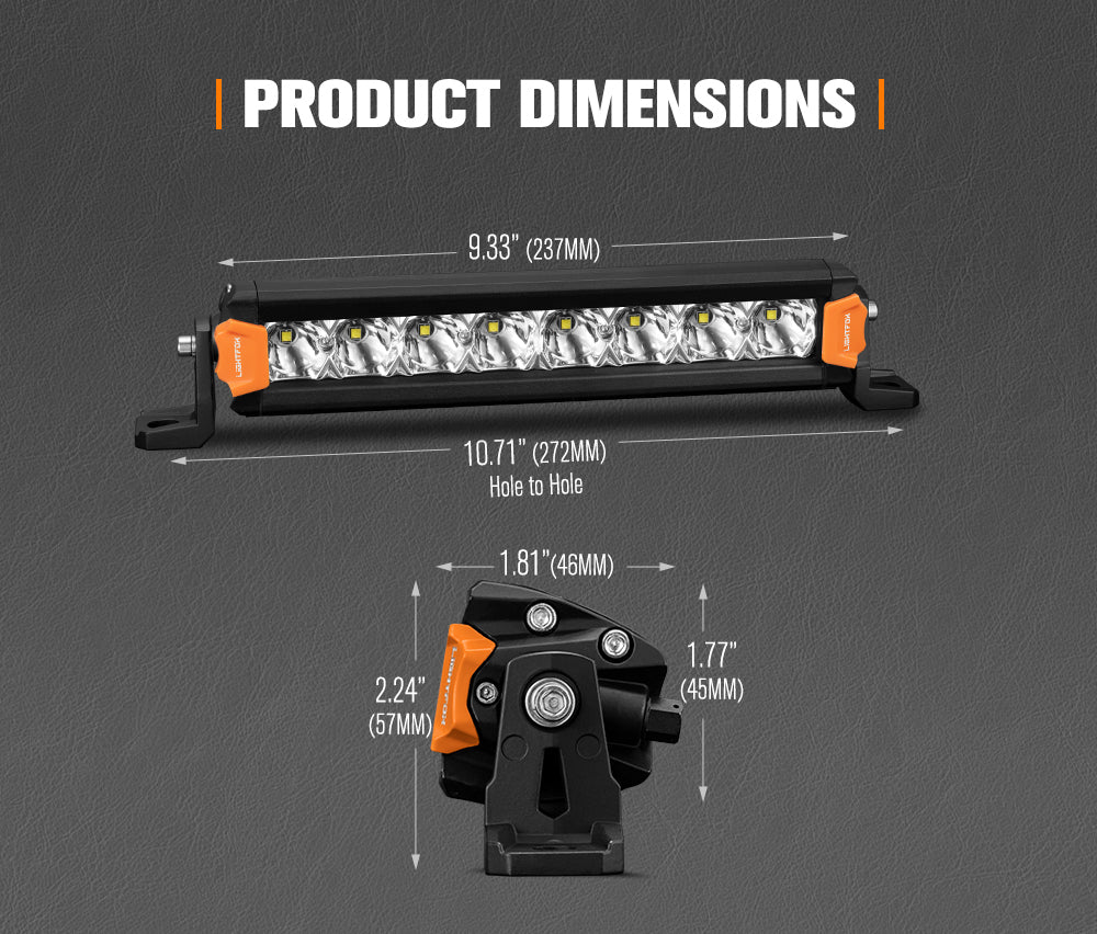 Lightfox Vega Series 8" LED Light Pods 1Lux@1,989ft IP68 8,856LM
