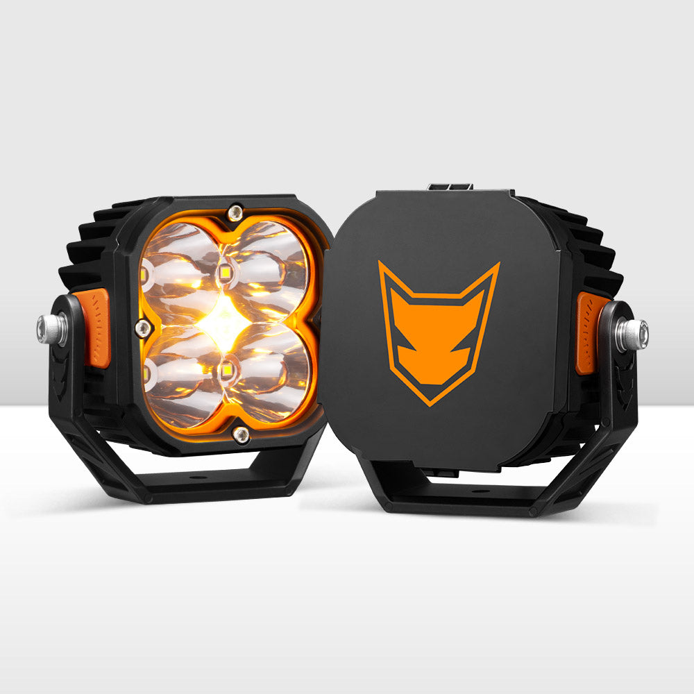 Lightfox Cygnus 5" Pair LED Pod Lights 1Lux@2,136ft IP68 14,106,LM